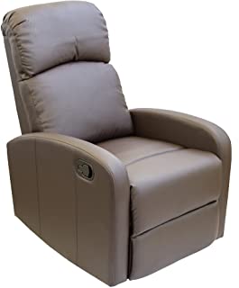Astan Hogar Confort Sillon Relax con Reclinacion Manual- Tapizado en PU Anti-Cuarteo. Modelo Premium AH-AR30600CH- Chocolate-