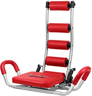 Fitness House AB Rocket Twister Aparato para Abdominales- Unisex Adulto- Rojo- Talla Unica