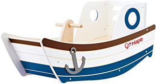 Hape- Rocking Boat Toy (Multi-Colour) Barca balancin- Multicolor (Barrutoys E0102)