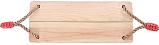 JUHUIZHE - Balancin de madera para adultos y ninos- con cuerda- para colgar en interiores y exteriores- carga maxima de 120 kg.