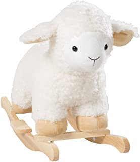 Oveja balancin roba- '.oveja'. con suave tapizado- asiento balancin para ninos pequenos- utilizable a partir de los 18 meses.
