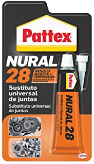 Pattex Nural 28 Sustituto universal de juntas- sellador para automocion e industria- silicona selladora para juntas de culata- cajas de cambio y mas- 1 x 40 ml