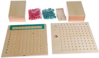 WEISHAZI Montessori material matematico Multiplicacion Bead Board juguetes educativos para ninos